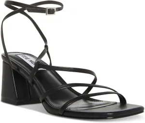 Steve Madden Womens Alyce Buckle Open Toe Slingback Sandals
