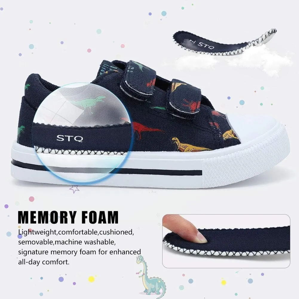 STQ Toddler Shoes Boys & Girls Canvas Kids Slip On Shoes