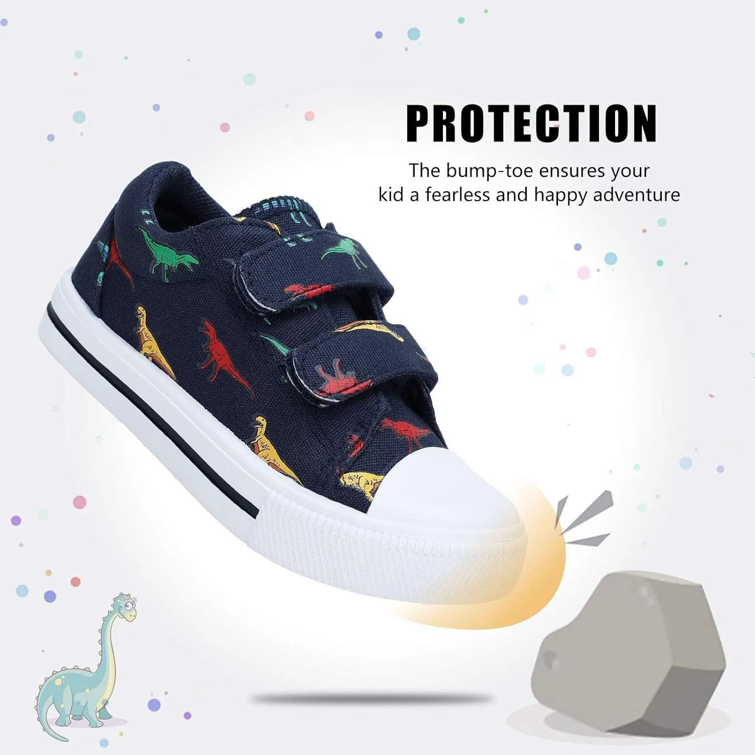 STQ Toddler Shoes Boys & Girls Canvas Kids Slip On Shoes