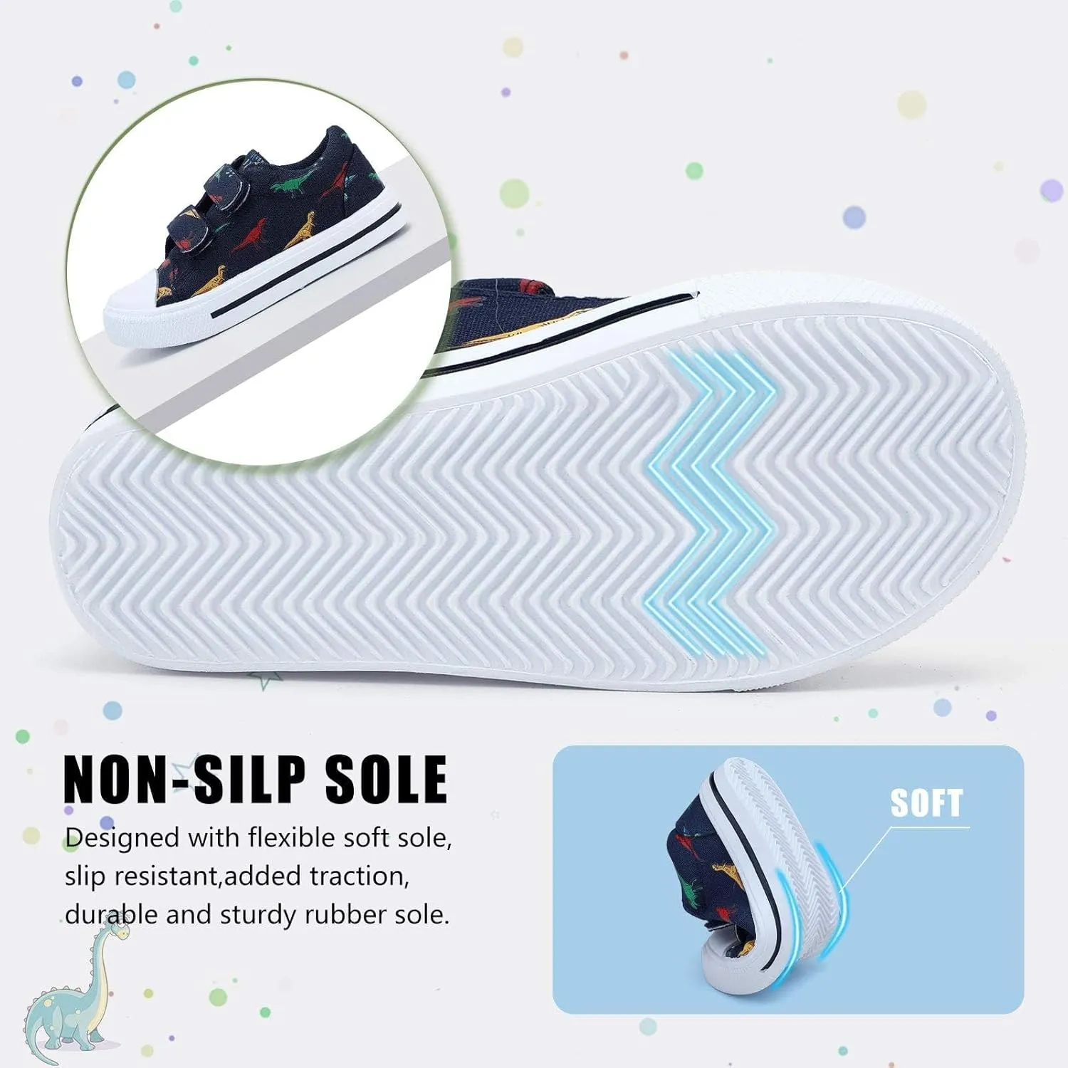 STQ Toddler Shoes Boys & Girls Canvas Kids Slip On Shoes