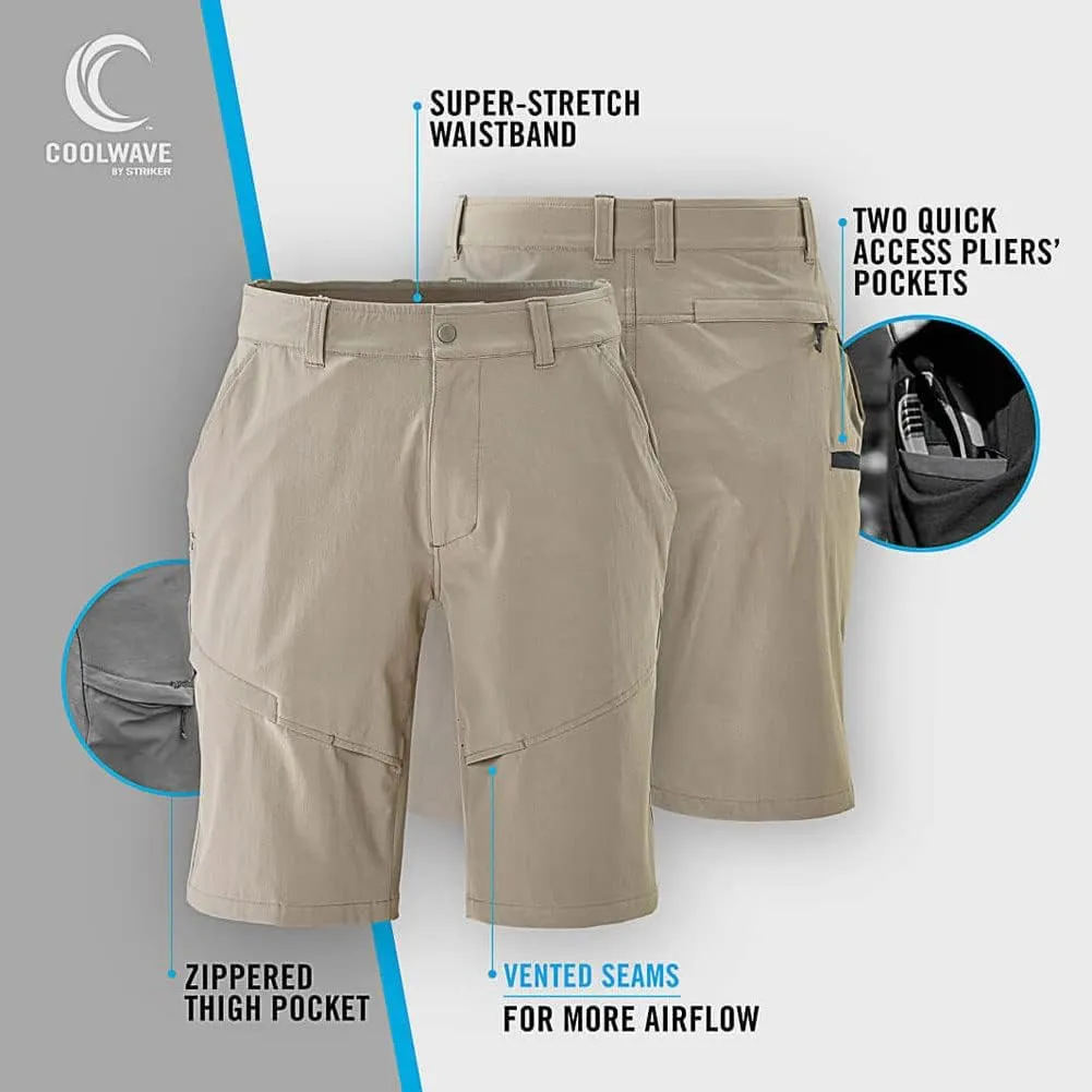 Striker Men's Tournament Rugged Medium Light UPF 50  Breathable Moisture-Wicking Outdoor Active Casual Fishing Shorts