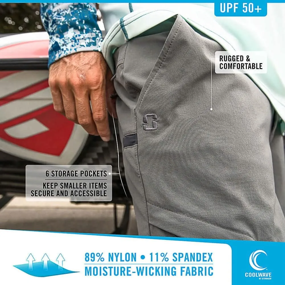 Striker Men's Tournament Rugged Medium Light UPF 50  Breathable Moisture-Wicking Outdoor Active Casual Fishing Shorts