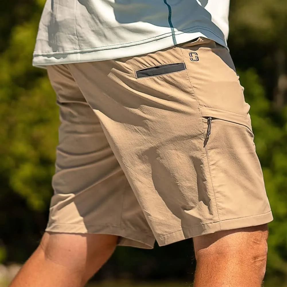 Striker Men's Tournament Rugged Medium Light UPF 50  Breathable Moisture-Wicking Outdoor Active Casual Fishing Shorts