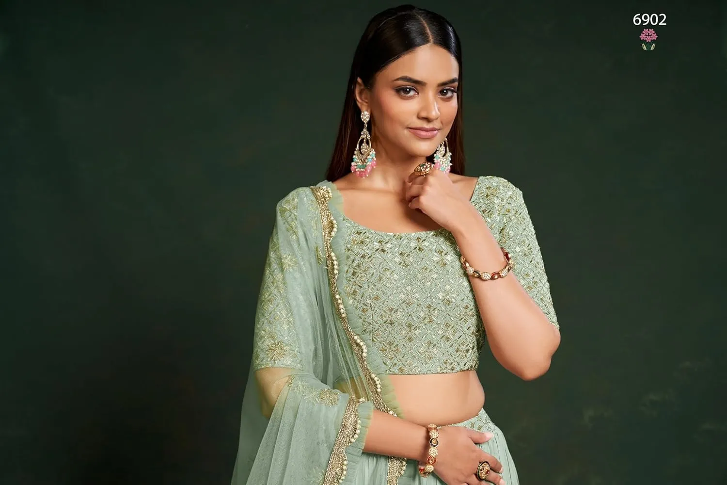 Stylish Bollywood Designer Stitched Lehegha Choli Indian Wediing Wear Heavy Choli for Women