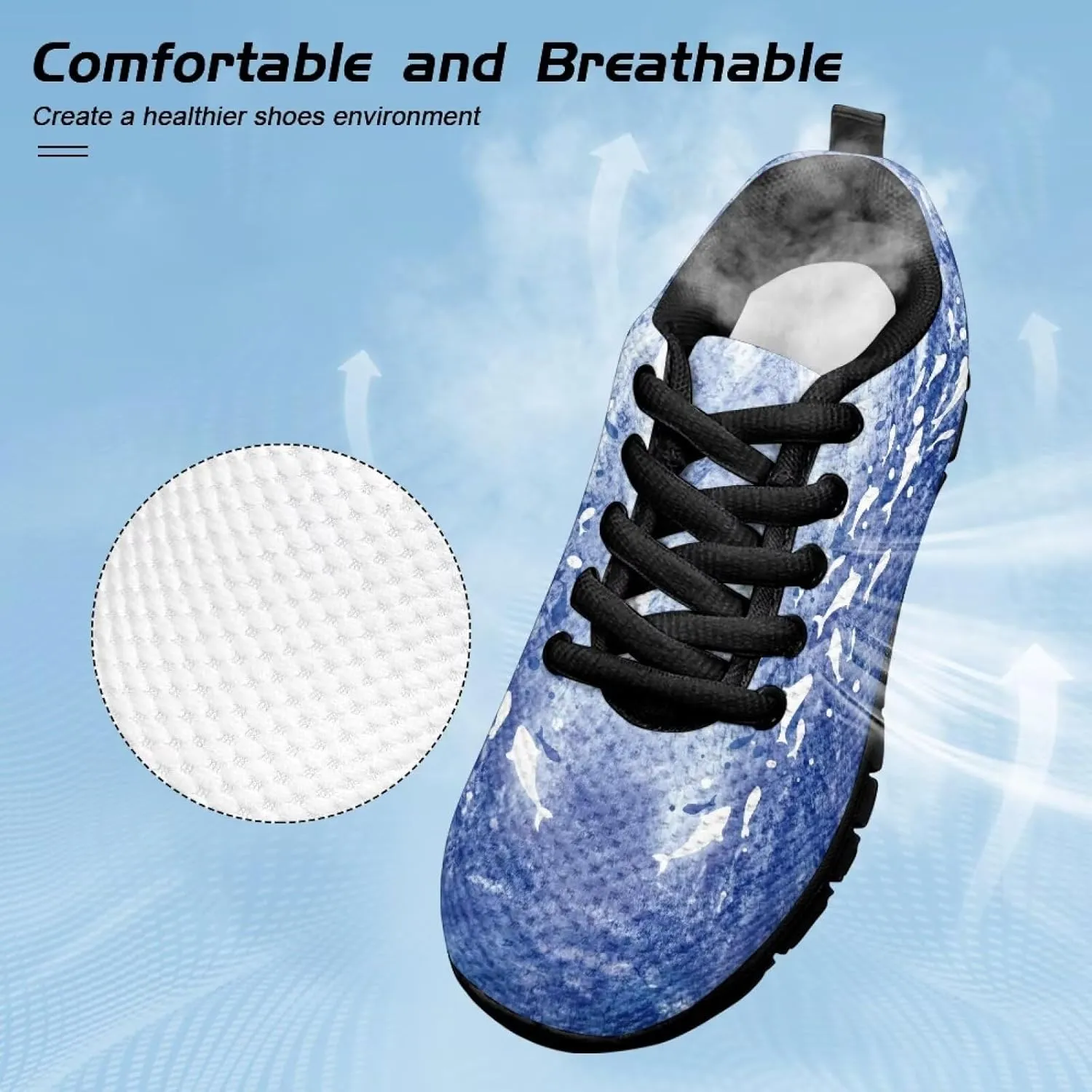 Stylish Breathable Tennis Sneakers Indoor Anti-Skid Shoes for Boys Girls Lightweight Cozy Rubber Sole Anti-Skid Shoes for Travel US Little Kid 11-13 Big Kid 1-5 Black Sole