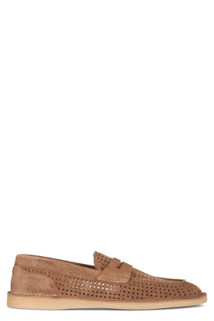 Suede loafers