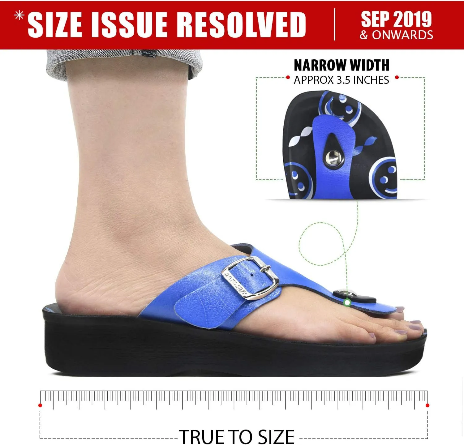 T-Bar Buckle Strap Sandals Flip Flop Slides for Women