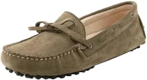 TDA Men's New Knot Suede Driving Loafers Penny Boat Shoes