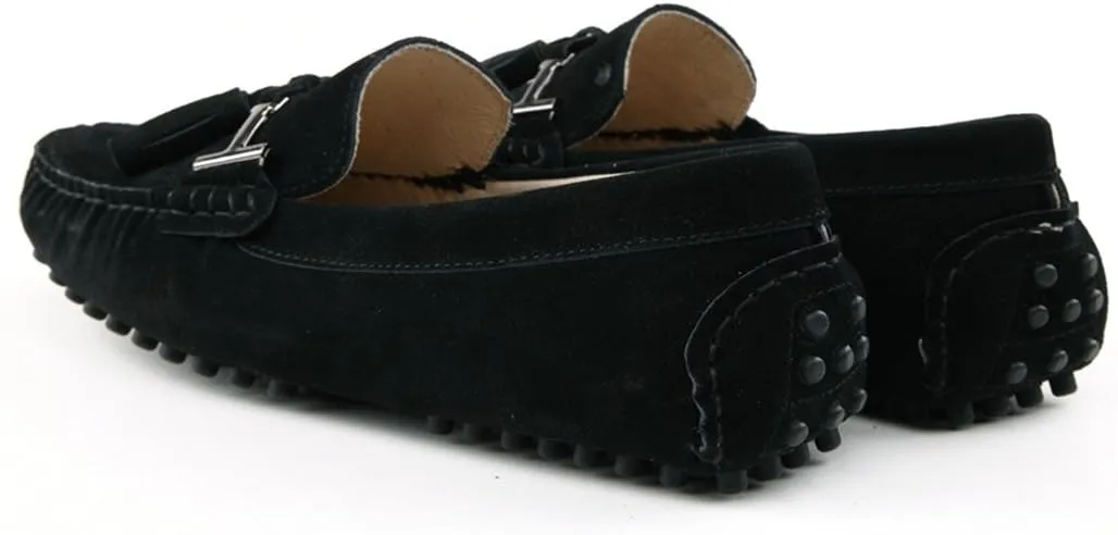 TDA Men's New Tassel Suede Driving Loafers Penny Boat Shoes