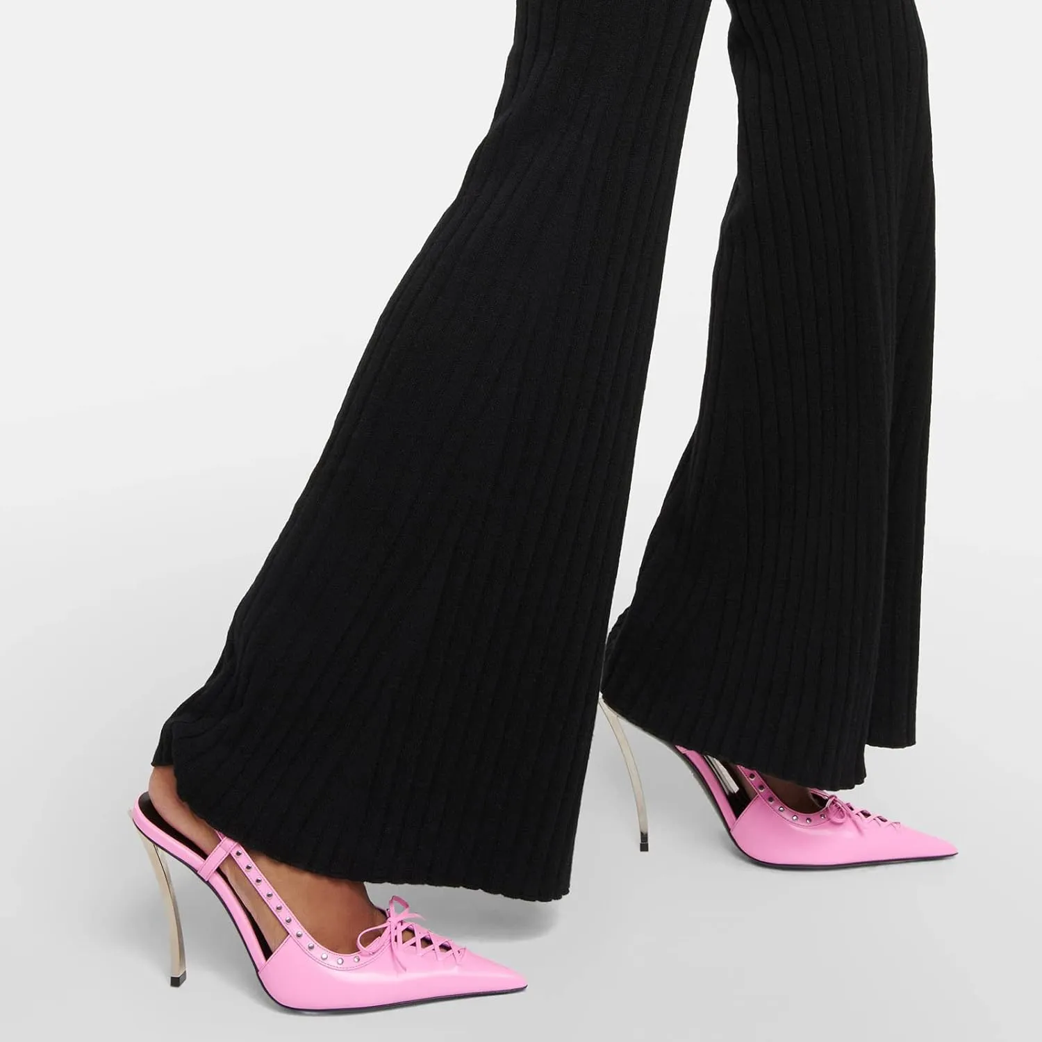 THESHY Women's Pointed Toe Stiletto Heels Backless Slingback Strap High Heel Pumps Fashion Sexy Dress Pumps for Women