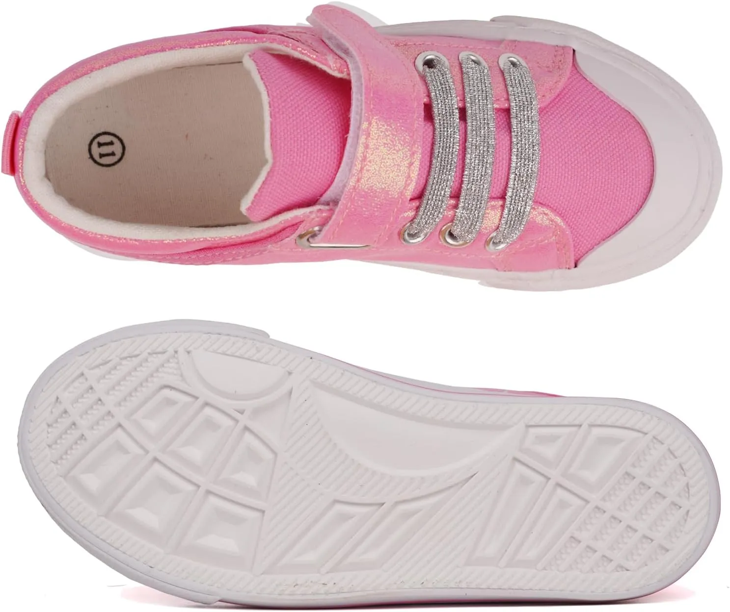 Toandon Kids Adorable Fashion High Top Casual Canvas Sneakers