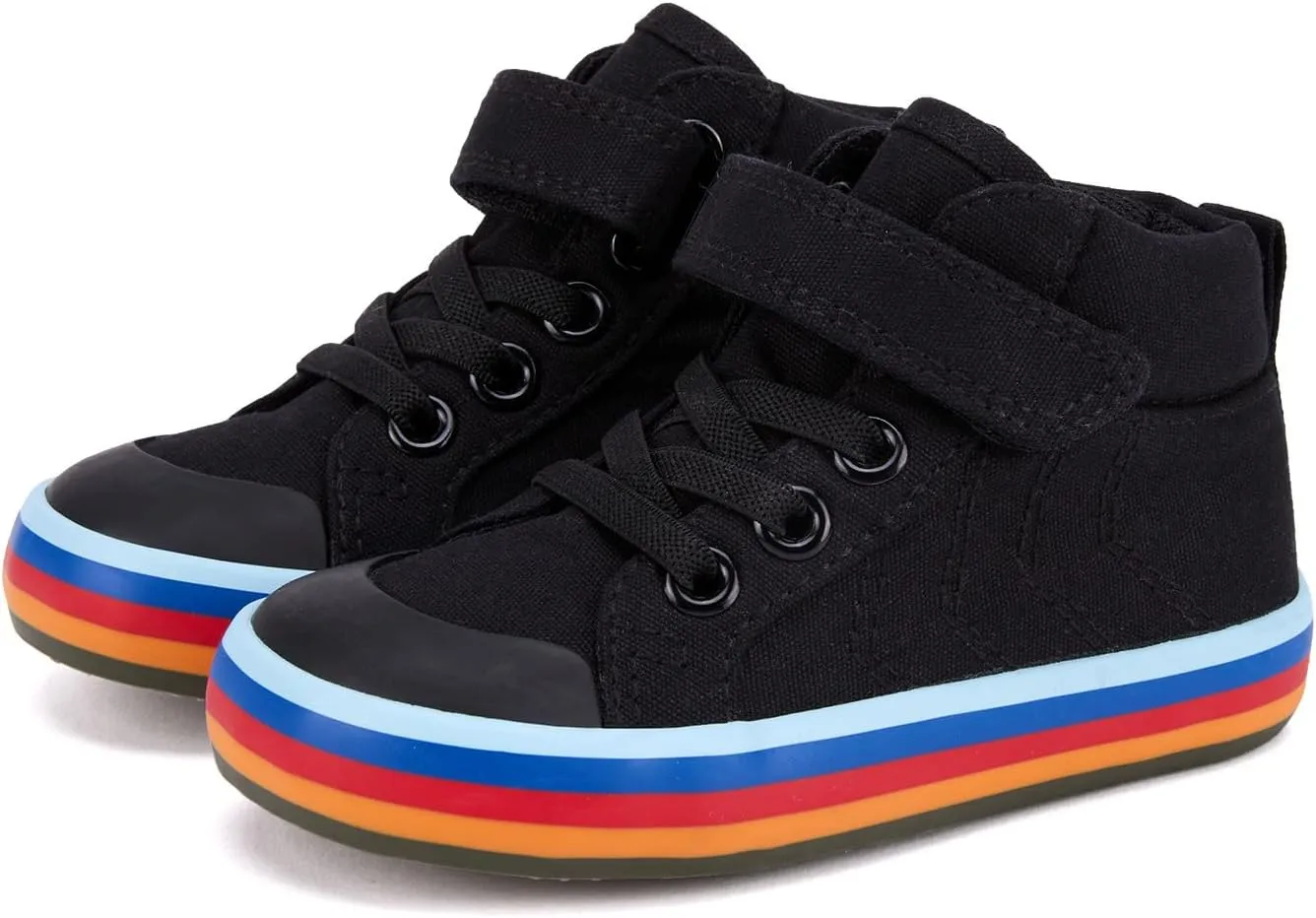 Toddler Boys Girls Walking Shoes High Top Tennis Canvas Sneakers(Infant/Toddler)