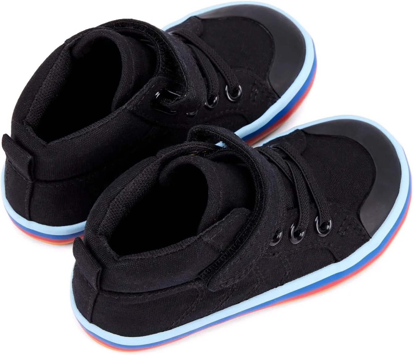 Toddler Boys Girls Walking Shoes High Top Tennis Canvas Sneakers(Infant/Toddler)