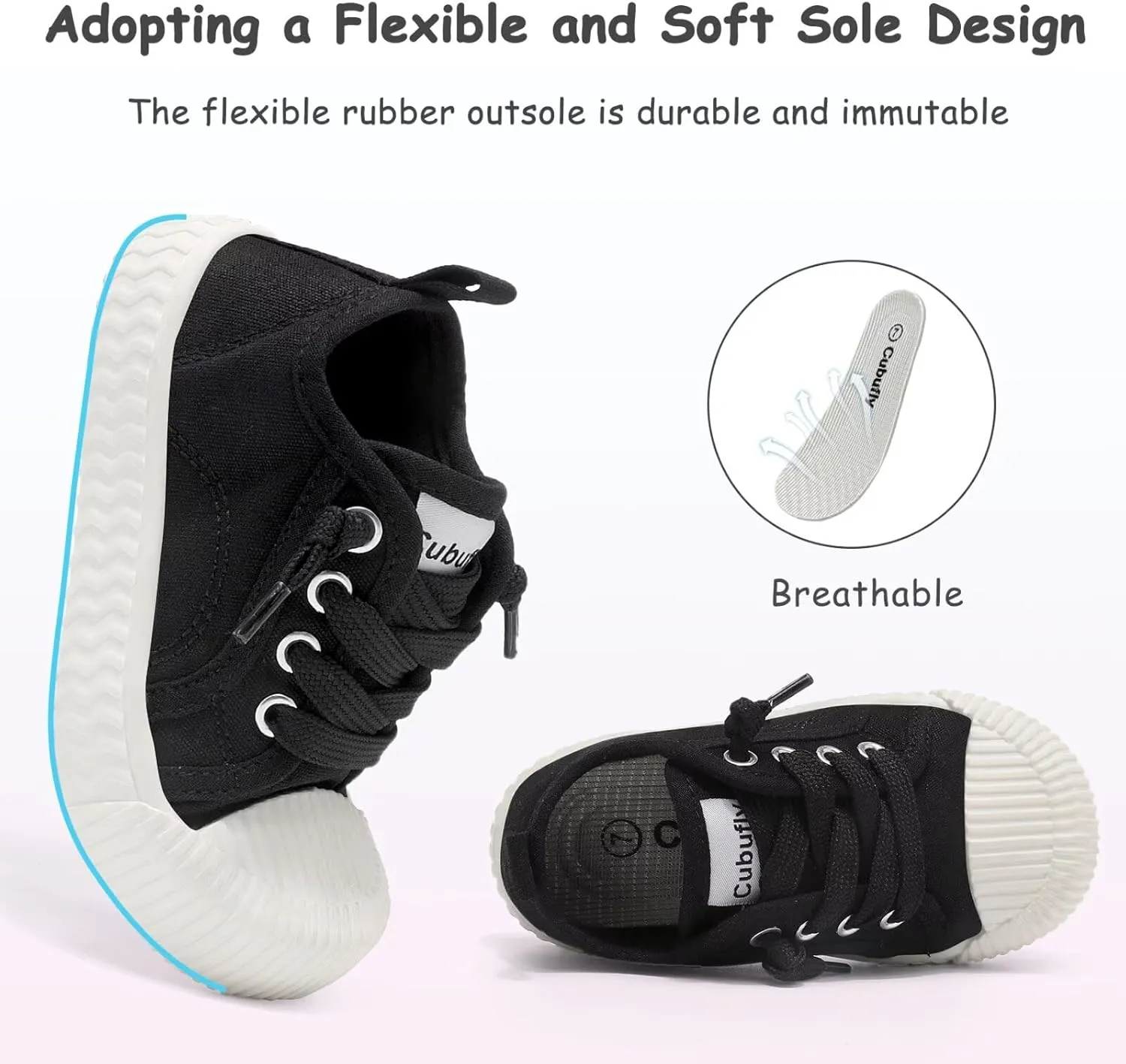 Toddler Shoes Boys Girls Slip On Canvas Sneakers