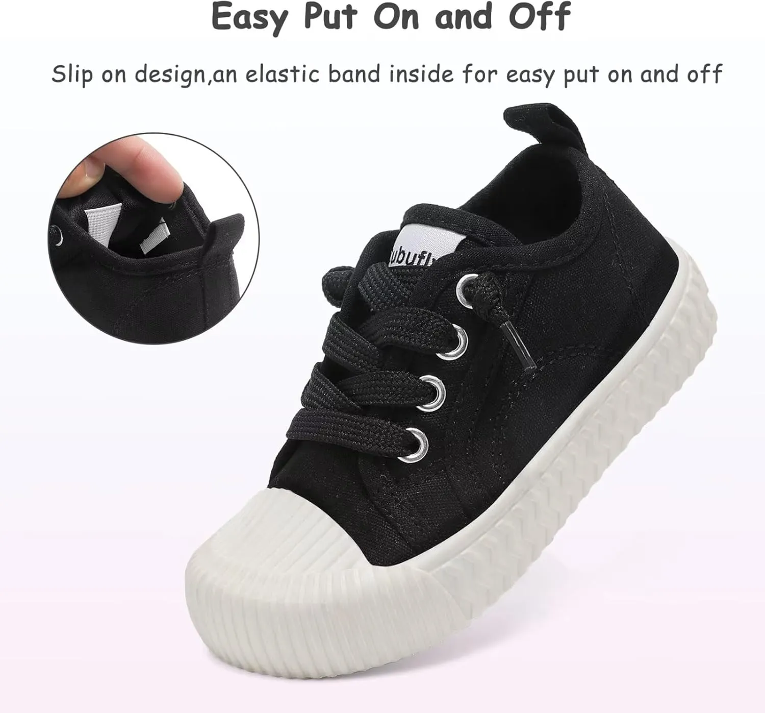 Toddler Shoes Boys Girls Slip On Canvas Sneakers