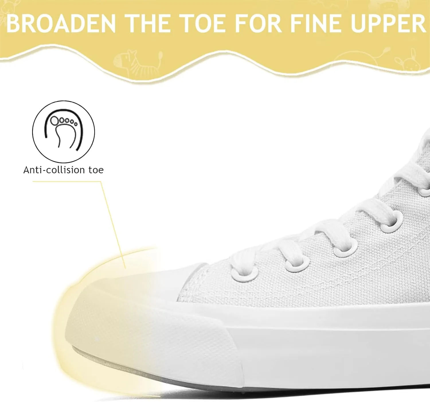 Toddler Sneakers for Girls Boys High Top Kids Lace Up Canvas Fashion Shoes Comfortable Classic Casual Running Walking Shoe