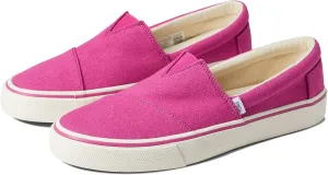 TOMS Slip-On Sneakers Dark Fuchsia Washed Canvas 7 B (M)