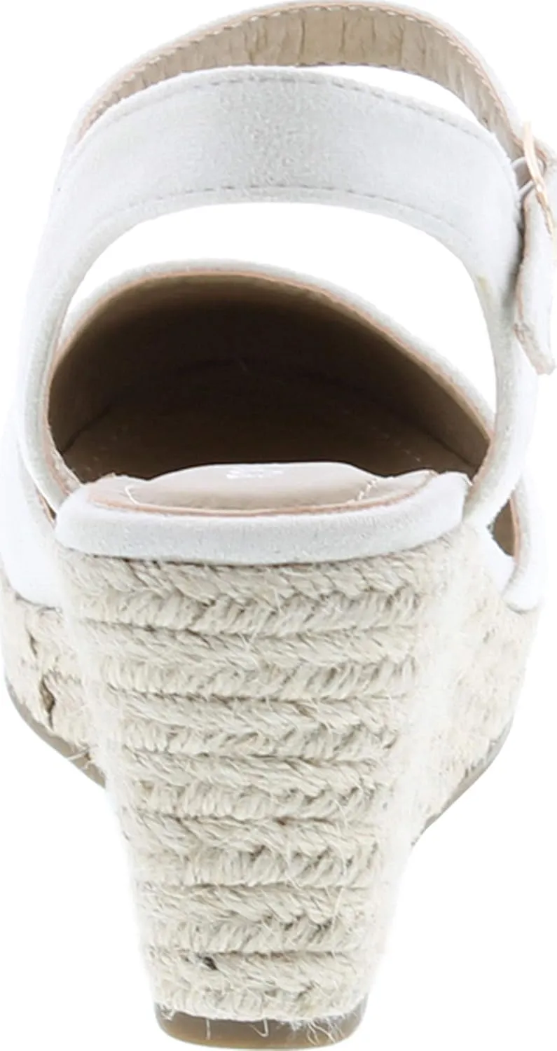 TOP Moda Wishing-5 Women's Closed Toe Buckle Strap Espedrilles Sandals