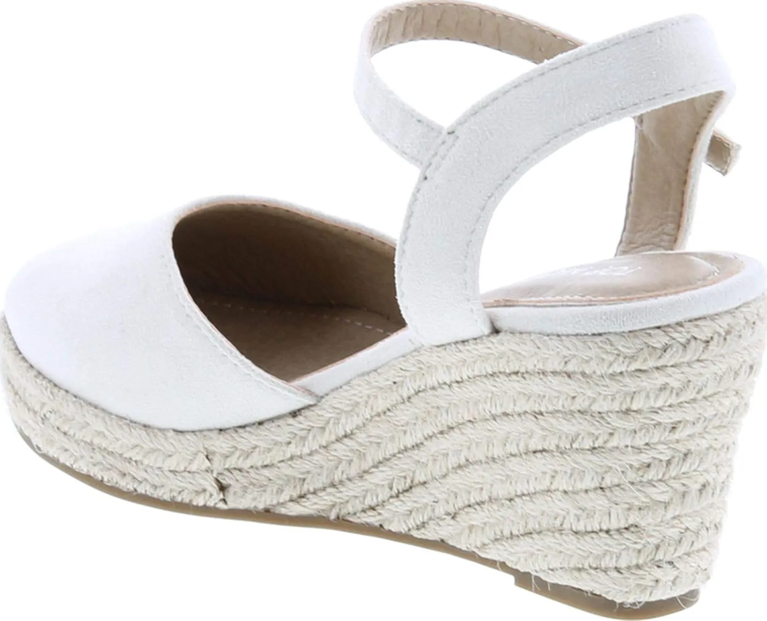 TOP Moda Wishing-5 Women's Closed Toe Buckle Strap Espedrilles Sandals
