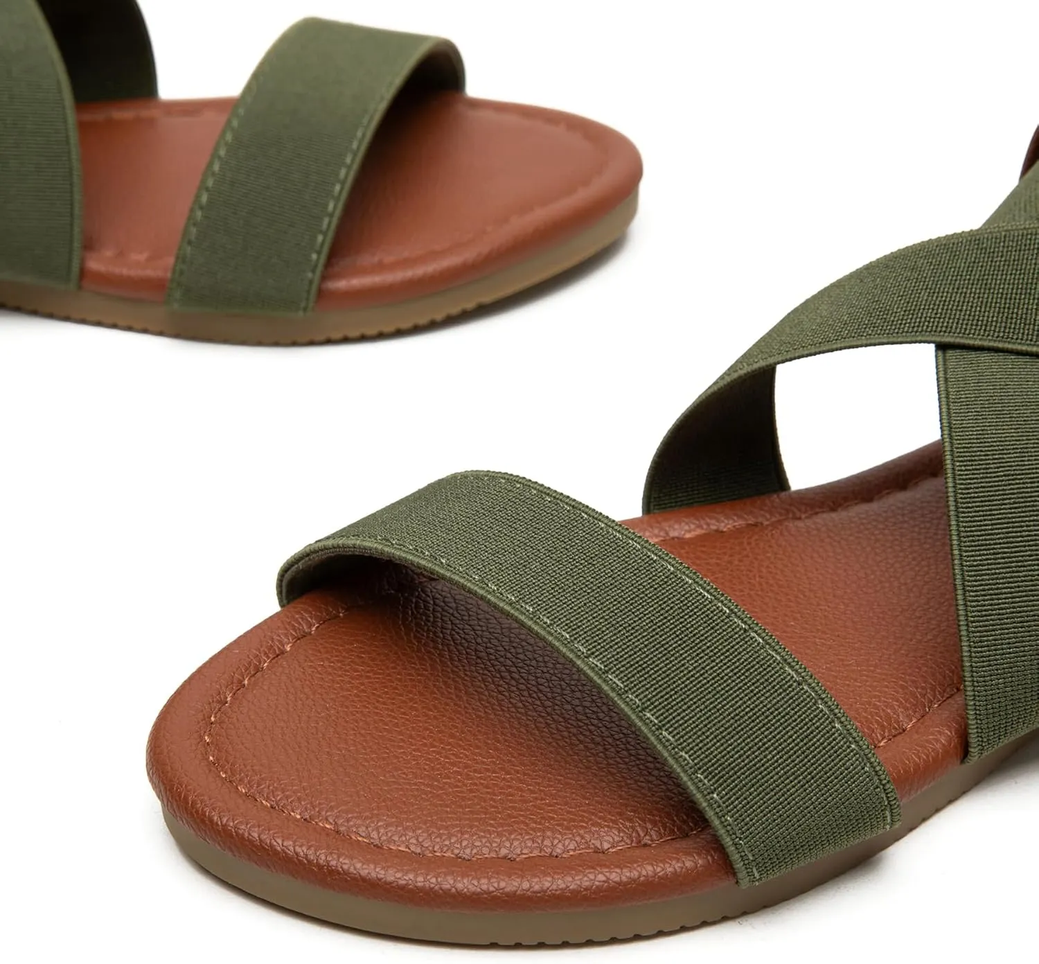 Trary Women's Dressy Summer Sandals, Elastic, Cute, Open Toe, Wide, Sandalias Para Mujer
