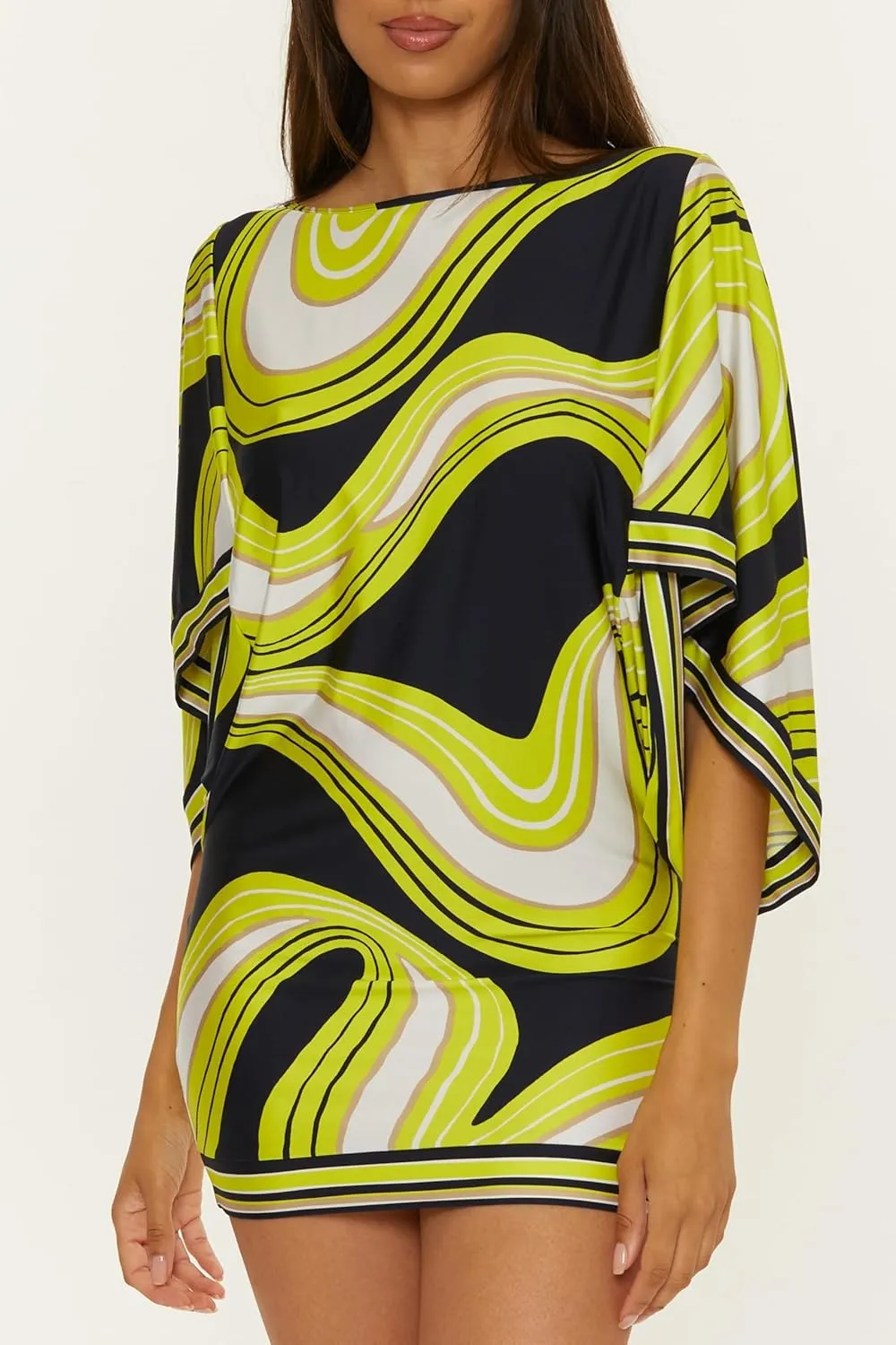 Trina Turk Women's Monaco Casablanca Tunic, Casual, Beach Cover Ups