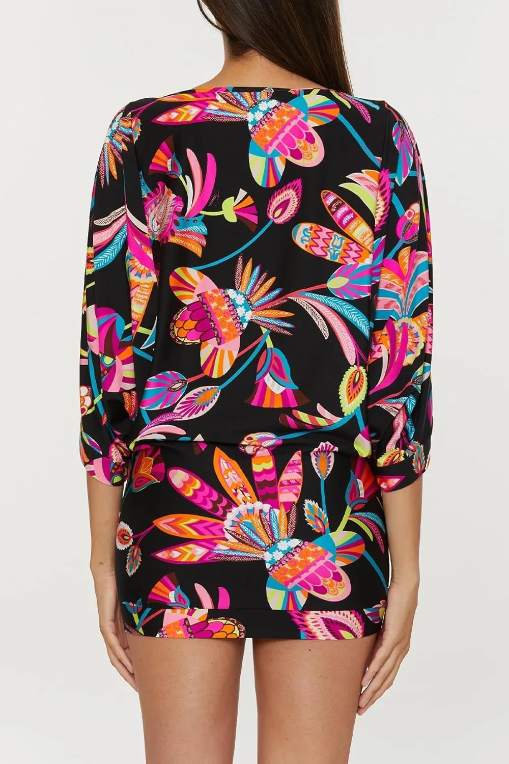 Trina Turk Women's Monaco Casablanca Tunic, Casual, Beach Cover Ups