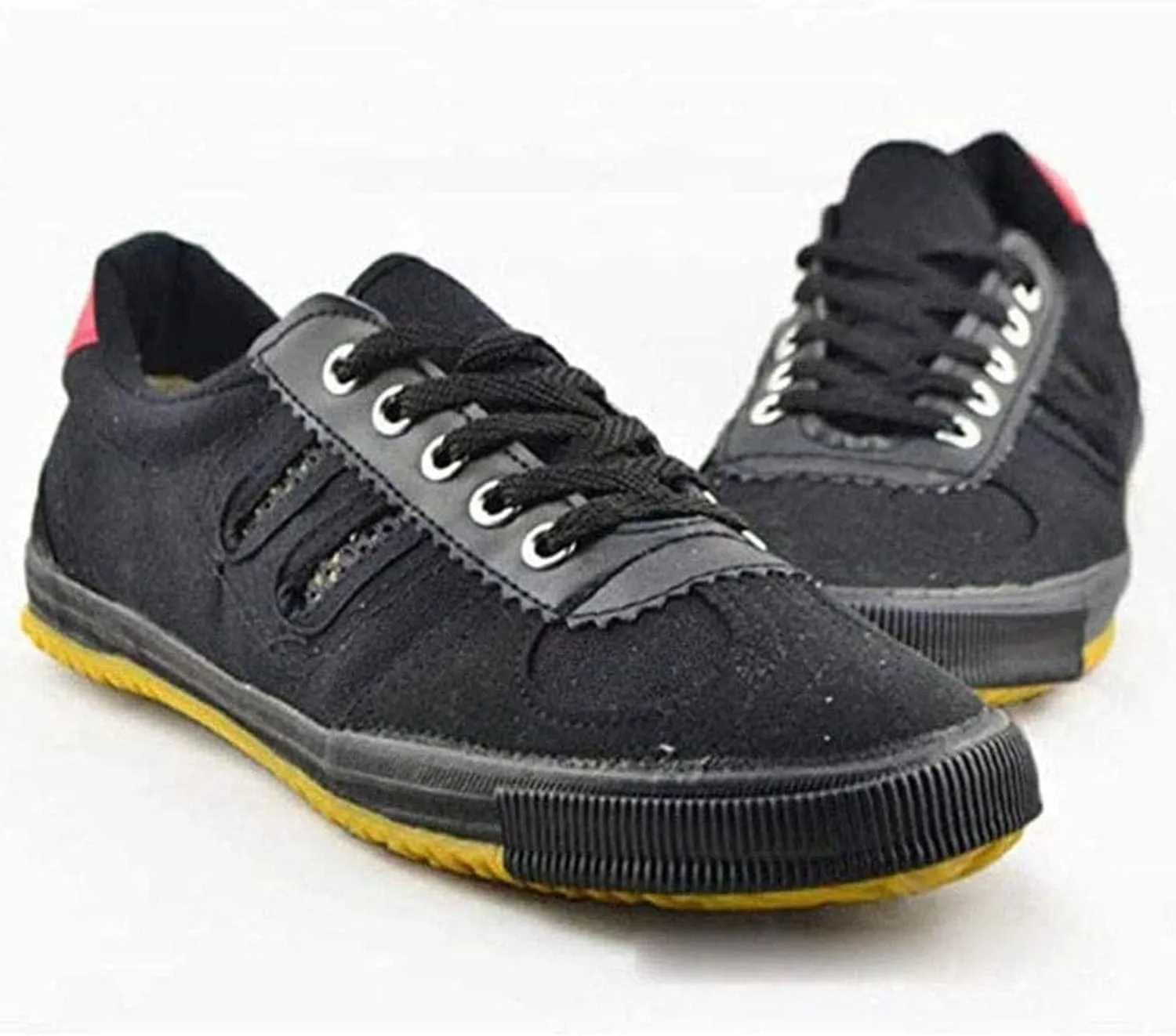 Unisex Martial Arts Shoes, Canvas Tai Chi Kung Fu Sneakers Anti-Slip Qigong Trainers Lightweight Wushu Shoes for Men and Women