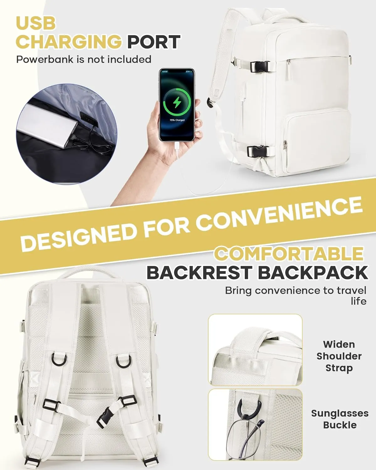 Vacuum Backpack Travel With Pump,Airback Personal Item Travel Bag,Waterproof Seal Compression bags, Carry on Flight Approved Backpack Grey and white（With Air Pump）
