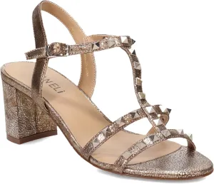 VANELi Womens Midge Studded Slingback Dress Sandals Mid Heel 2-3" - Beige