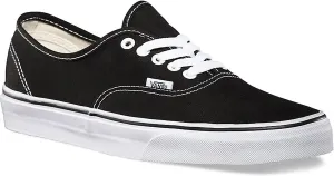 Vans Authentic Women's Fashion Sneakers Canvas Shoes (5.0 Men/ 6.5 Women, Black/White)