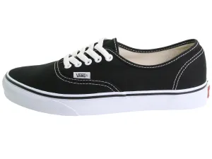 Vans Unisex Authentic Solid Canvas Skateboard Sneakers (10 D(M) US, Black) Apparel