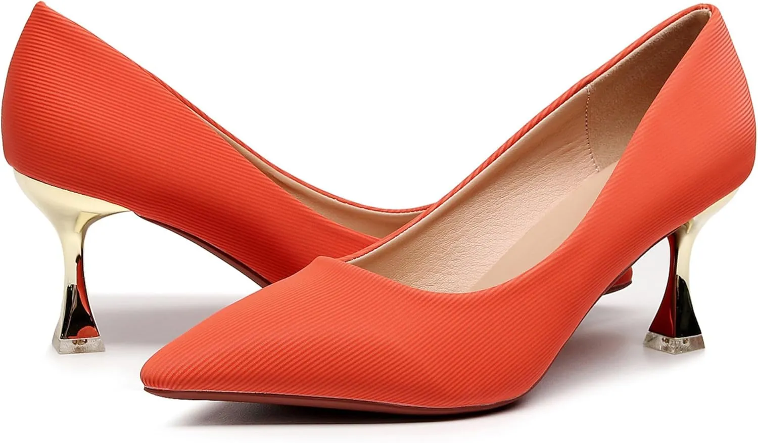 VenusCelia Women's Golden-Sun Pump Stiletto Heel Shoe