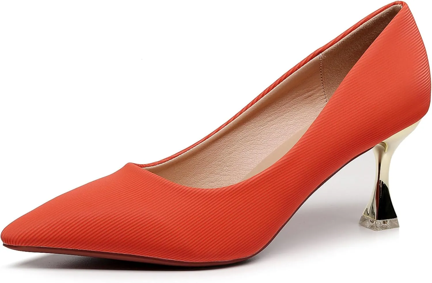 VenusCelia Women's Golden-Sun Pump Stiletto Heel Shoe