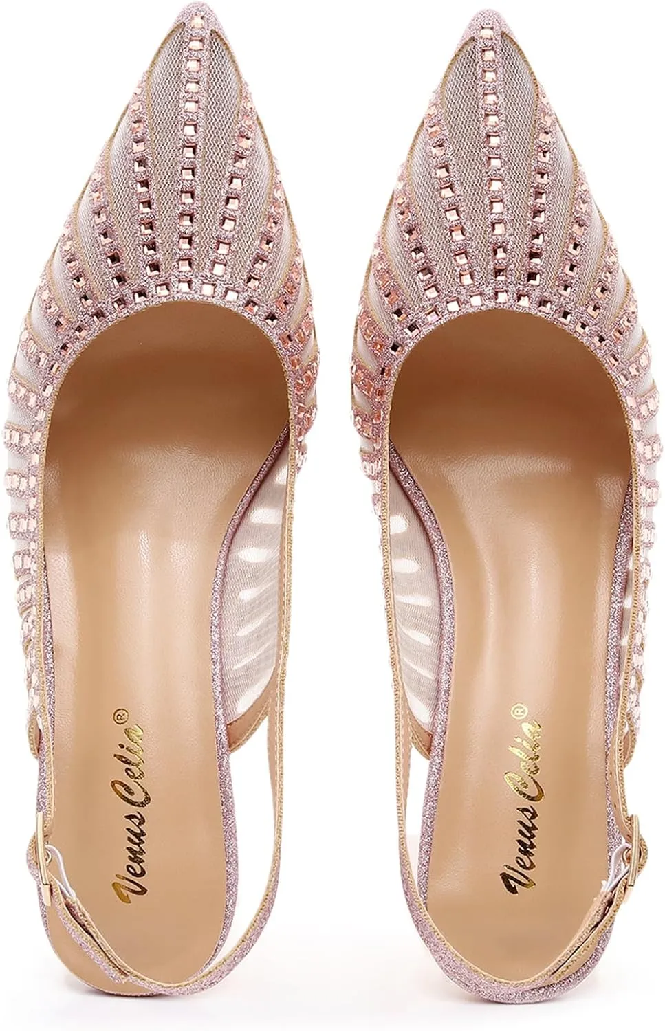 VenusCelia Women's Graceful Lady Slingback Pump Shoe