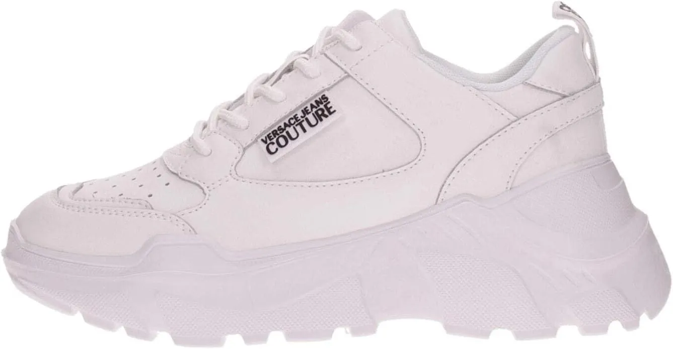 Versace Jeans Couture Sneakers 77VA3SC2 ZP307 (White 003, US Footwear Size System, Adult, Women, Numeric, Medium, 7)