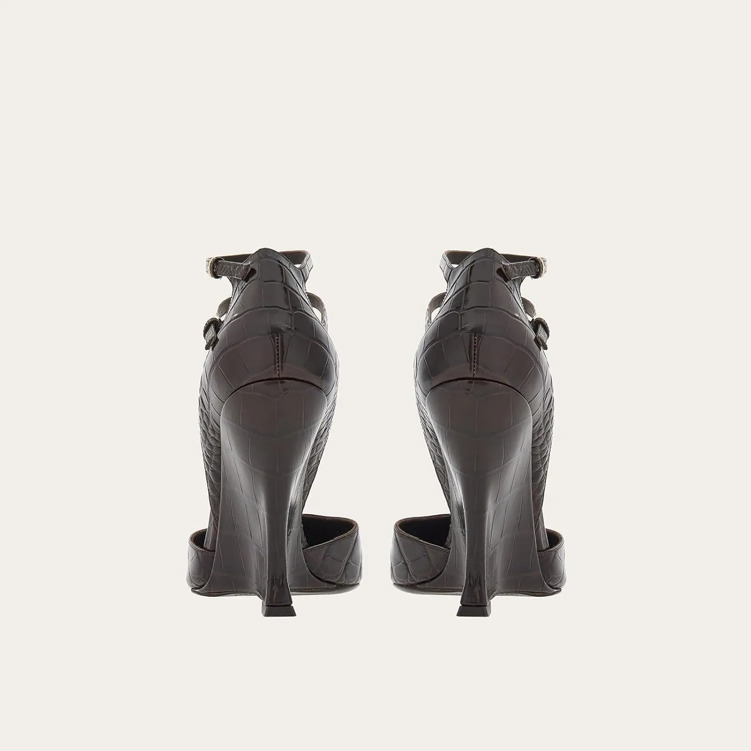Vertundy Women's Ankle Strap Pumps Closed Pointed Toe Wedge High Heels Sandals Spring Fashion Wedding Bride Pumps Shoes