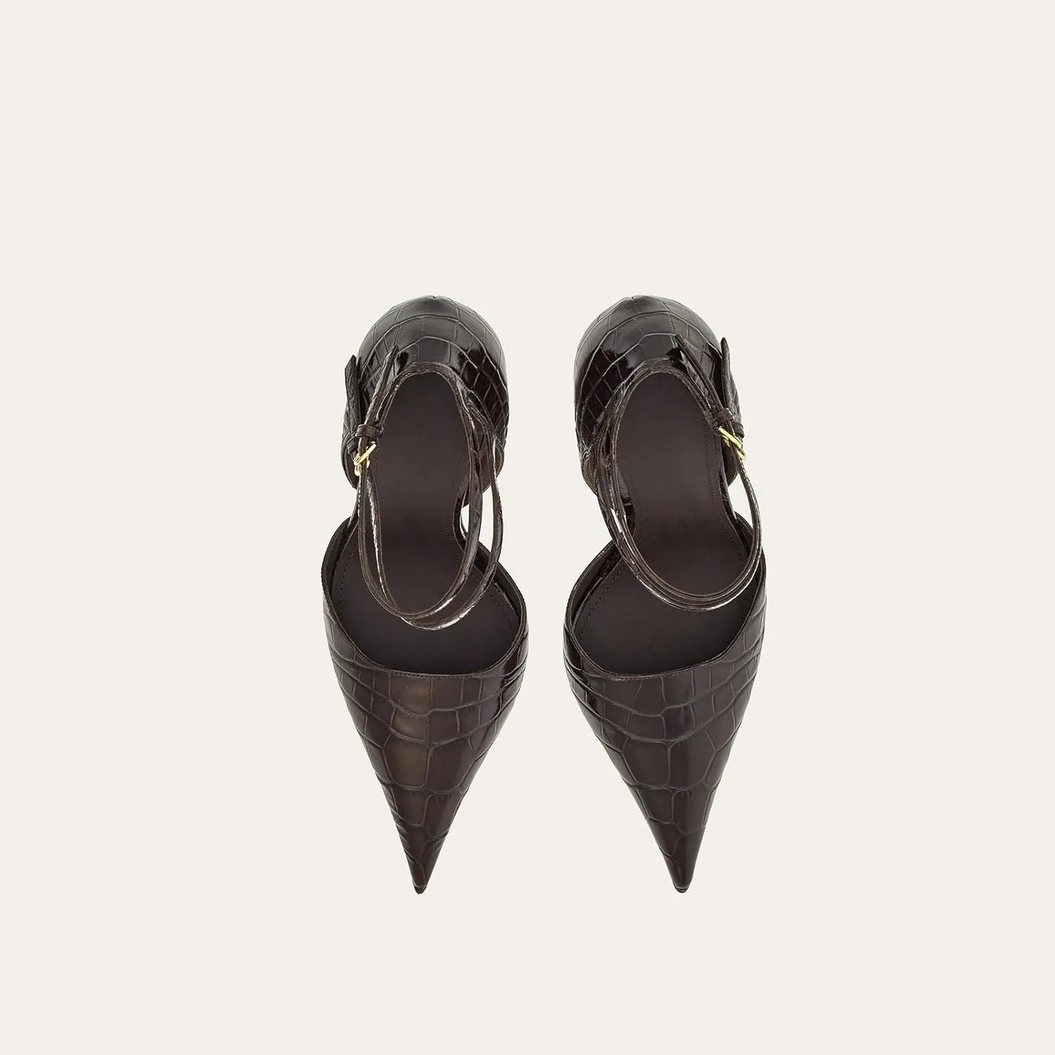 Vertundy Women's Ankle Strap Pumps Closed Pointed Toe Wedge High Heels Sandals Spring Fashion Wedding Bride Pumps Shoes