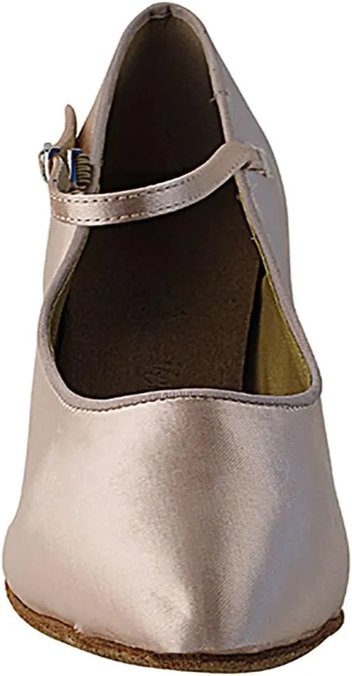 Very Fine Dance Shoes - Ladies Standard, Smooth Ballroom Dance Shoes - SERA5522-2.5-inch Heel and Foldable Brush Bundle