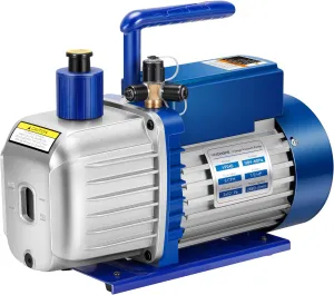 VIVOHOME 1/2 HP 5 CFM Dual Stage A2L HVAC Vacuum Pump, Sparkless Motor for R32 R1234yf R454B R134a R22 R410a Systems, Auto AC Vacuum Pump for Air Conditioner Servicing with 2 Oil Bottles
