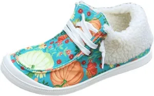 Walking Shoes Women Christmas Fleece Flat Bottom Warm Woolen Slip On Sneakers Women Sports Running Shoes Causal Travel womens loafers