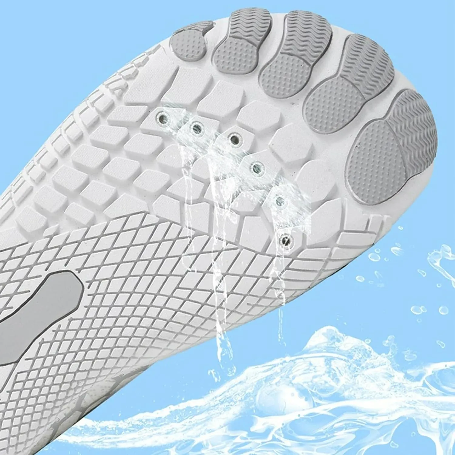 Water Shoes Mens Womens Breathable Non Slip Barefoot Shoes Unisex Quick Dry Athletic Footwear Wide Toe Water Shoe for Swim Pool Beach Surf Walk Water Yoga River Lake Hiking Kayaking