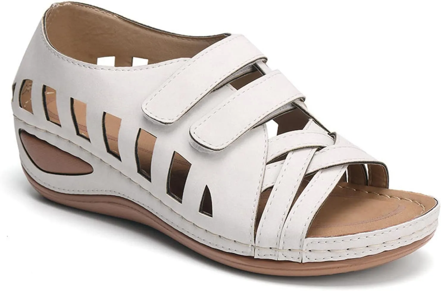 Wedge Sandals for Women 2024 Strap Sandals Summer Fashion Flops Women's Wedges Flip Buckle Shoes Sandals Shoes For Women