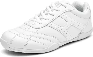 White Cheer Shoes for Women Breathable Cheerleading Shoes Lightweight Athletic Tennis Walking Cheer Sneakers Girl Cheer Shoes…