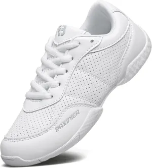 White Cheerleading Shoes for Girls Lightweight Competition Cheer Shoes Kids Dacne Sneakers