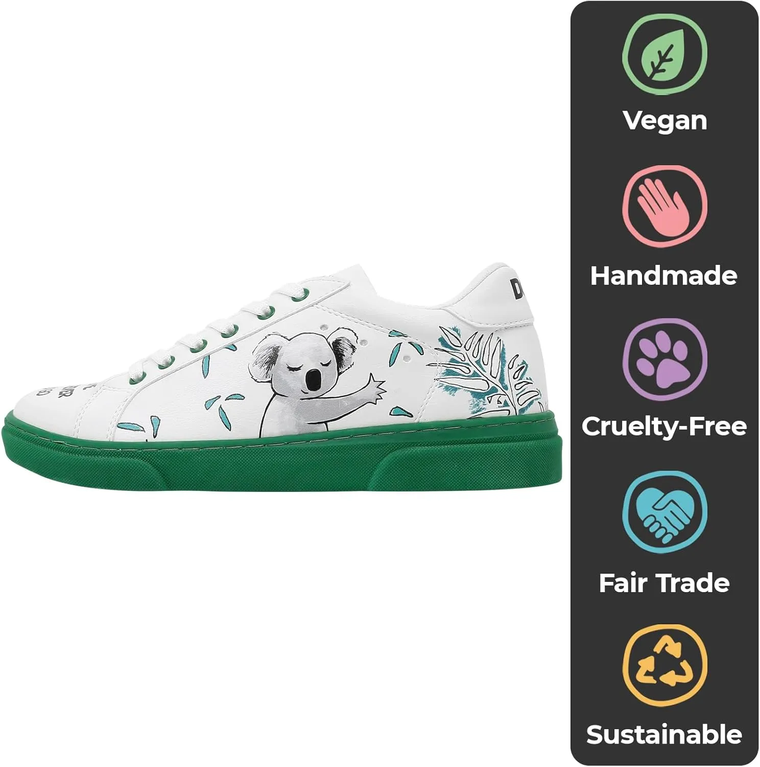 White Sneakers for Women - Handmade Women's Fashion Sneakers, Vegan Leather and Unique Design, Comfortable Shoes for Women, Ace Sneakers