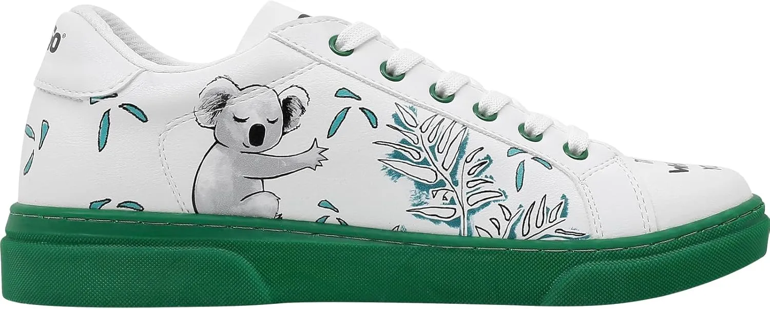 White Sneakers for Women - Handmade Women's Fashion Sneakers, Vegan Leather and Unique Design, Comfortable Shoes for Women, Ace Sneakers