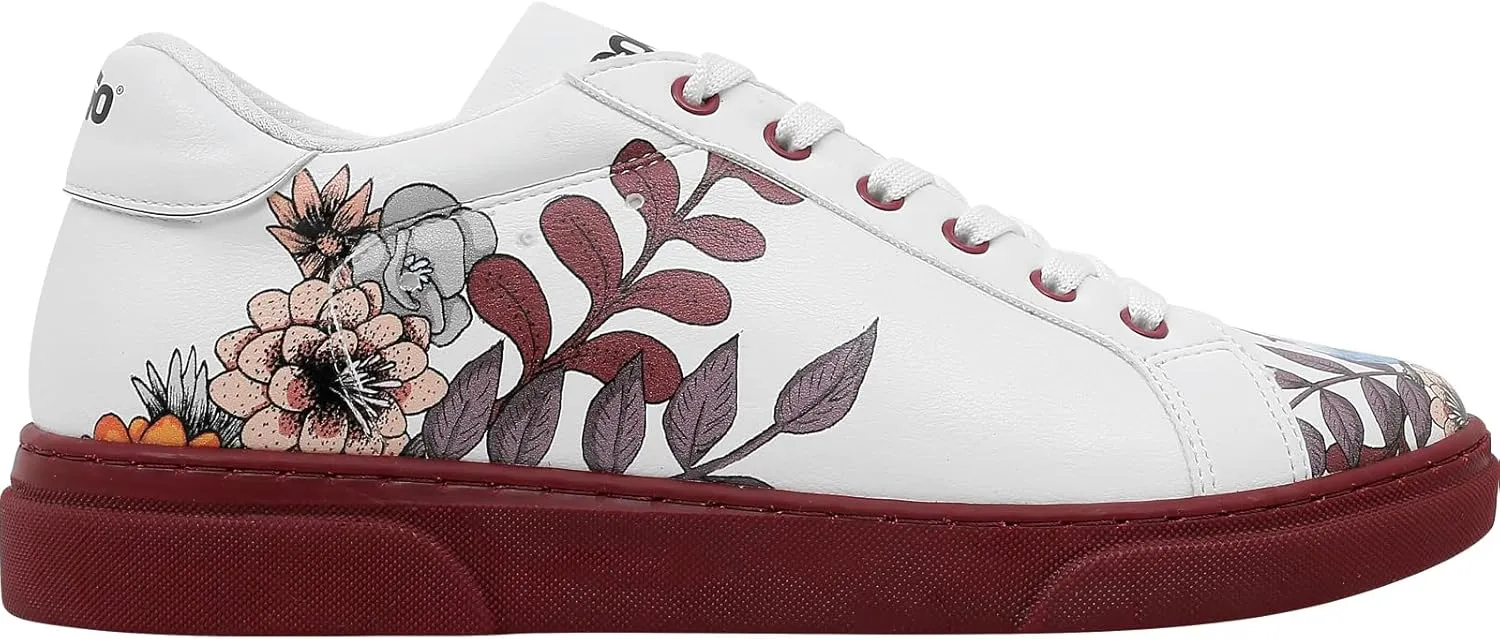 White Sneakers for Women - Handmade Women's Fashion Sneakers, Vegan Leather and Unique Design, Comfortable Shoes for Women, Ace Sneakers