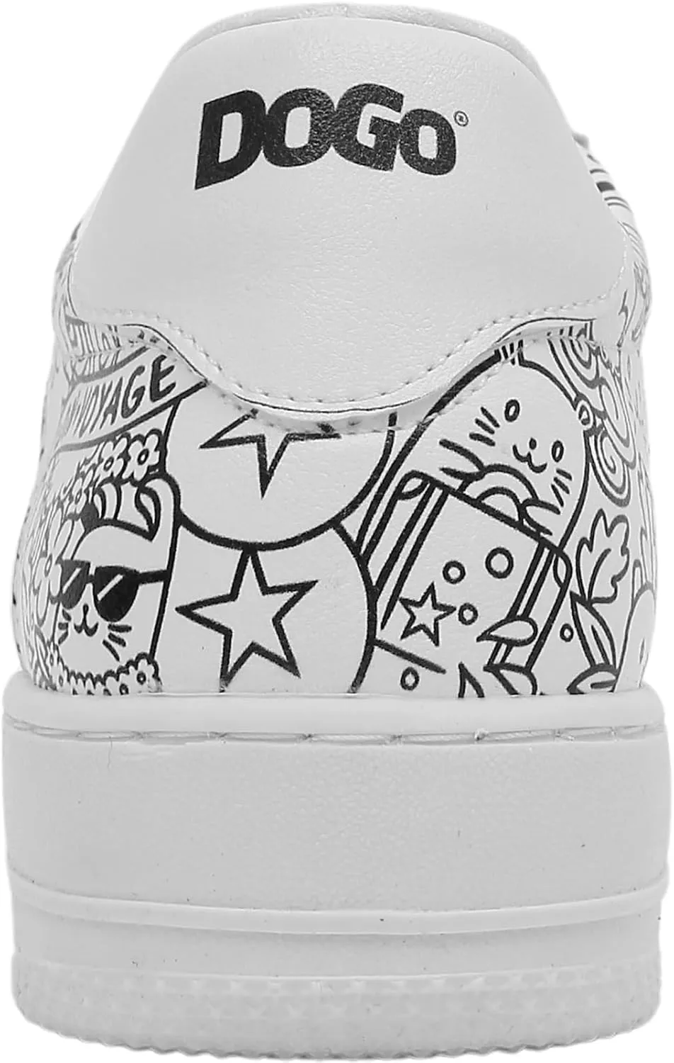 White Sneakers for Women - Handmade Women's Fashion Sneakers, Vegan Leather and Unique Design Dice Sneakers