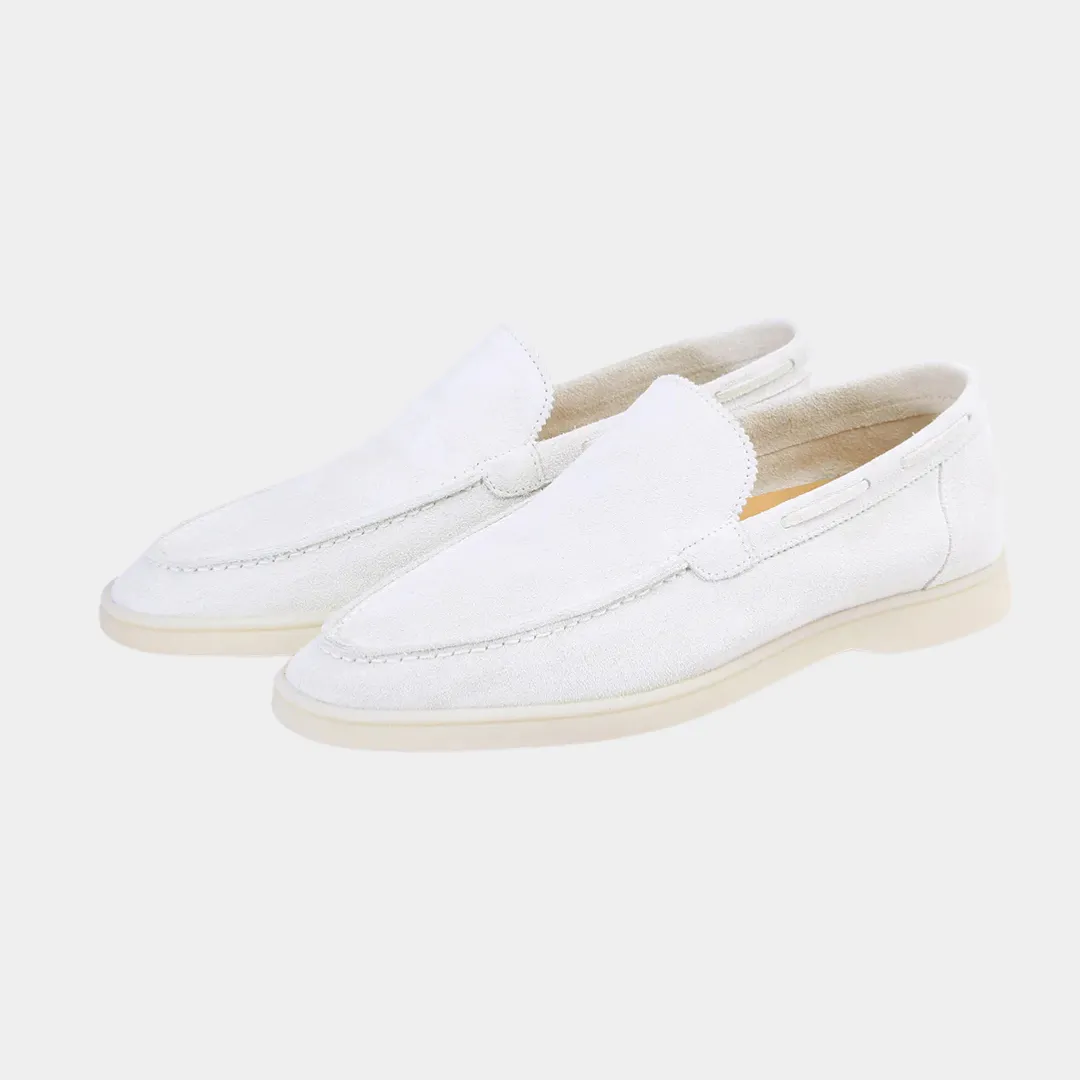 White Yacht Loafers