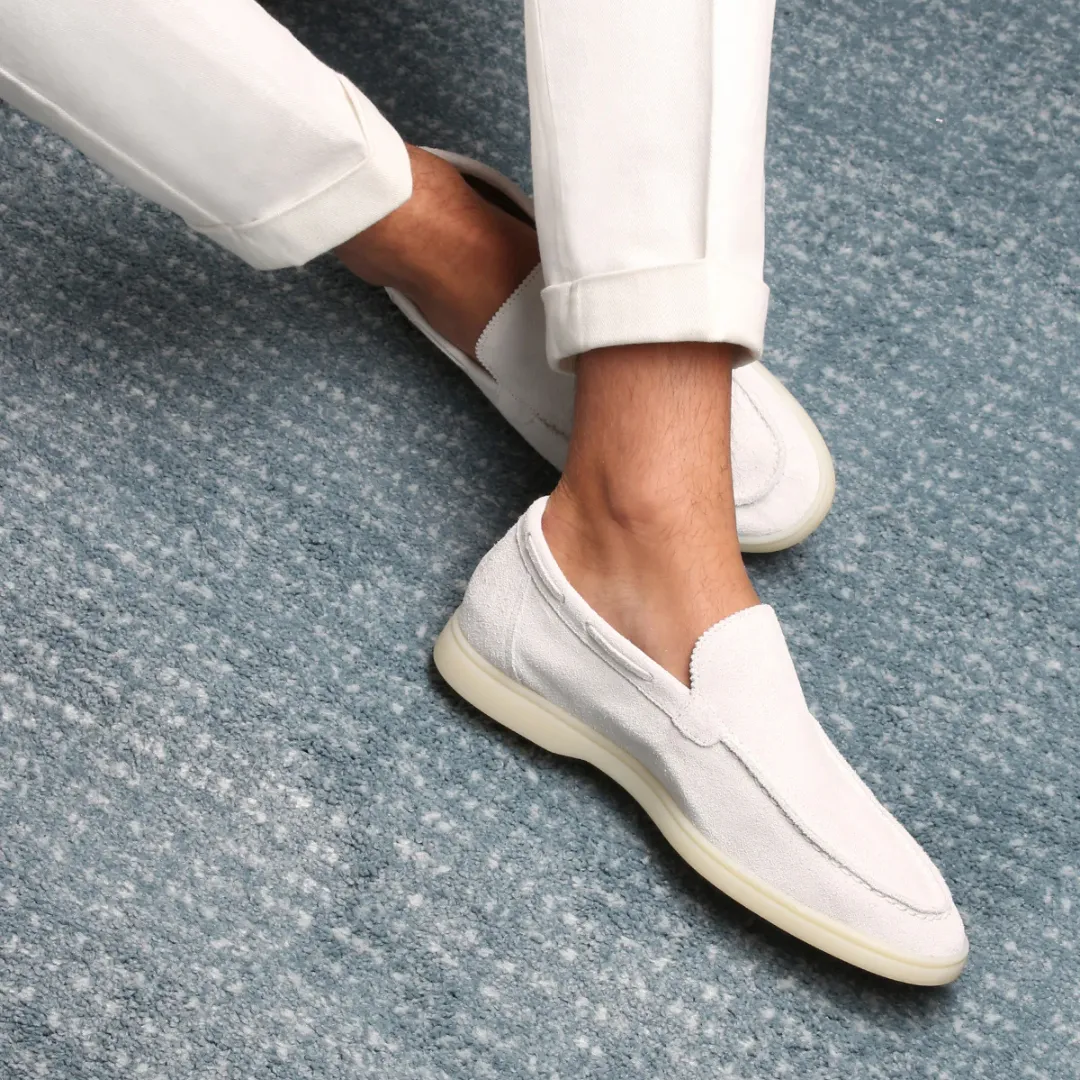 White Yacht Loafers